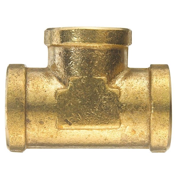 Homeplus+ ATC 1/4 in. FPT X 1/4 in. D FPT Brass Tee 6JC120910711031 - main